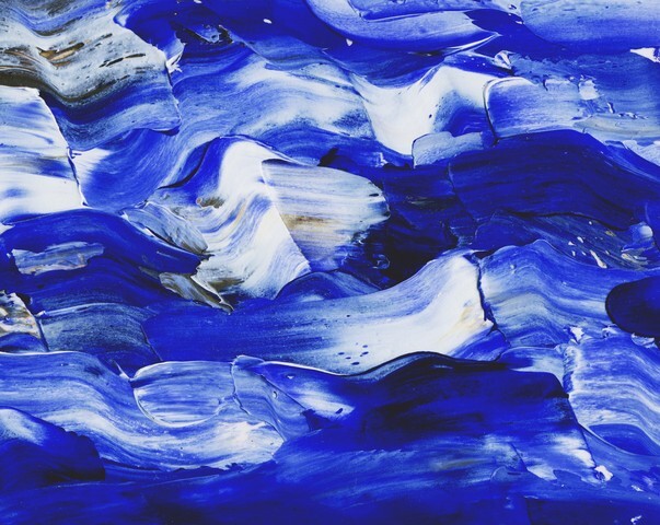 Abstract waves, oil paints